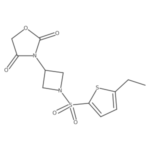 3-(1-((5-Ethylthiophen-2-yl)sulfonyl)azetidin-3-yl)oxazolidine-2,4-dione结构式