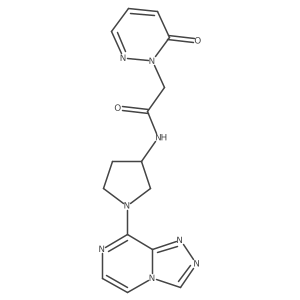 N-(1-([1,2,4]triazolo[4,3-a]pyrazin-8-yl)pyrrolidin-3-yl)-2-(6-oxopyridazin-1(6H)-yl)acetamide Structure