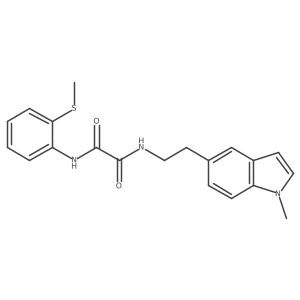 N1-(2-(1-methyl-1H-indol-5-yl)ethyl)-N2-(2-(methylthio)phenyl)oxalamide Structure