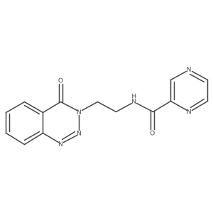 N-(2-(4-oxobenzo[d][1,2,3]triazin-3(4H)-yl)ethyl)pyrazine-2-carboxamide结构式