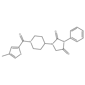 1-(1-(4-Methylthiophene-2-carbonyl)piperidin-4-yl)-3-phenylimidazolidine-2,4-dione Structure