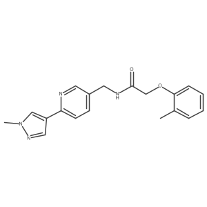 N-((6-(1-methyl-1H-pyrazol-4-yl)pyridin-3-yl)methyl)-2-(o-tolyloxy)acetamide Structure