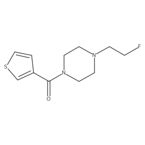 (4-(2-Fluoroethyl)piperazin-1-yl)(thiophen-3-yl)methanone结构式