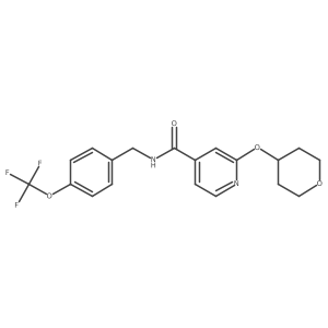 2-((tetrahydro-2H-pyran-4-yl)oxy)-N-(4-(trifluoromethoxy)benzyl)isonicotinamide Structure