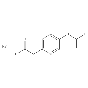 Sodium 2-[5-(difluoromethoxy)pyridin-2-yl]acetate Structure