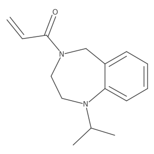 1-[1-(propan-2-yl)-2,3,4,5-tetrahydro-1H-1,4-benzodiazepin-4-yl]prop-2-en-1-one结构式
