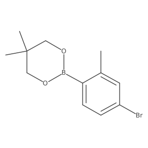 2-(4-Bromo-2-methylphenyl)-5,5-dimethyl-1,3,2-dioxaborinane Structure