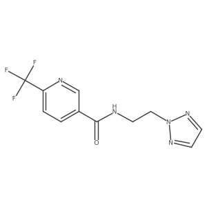 N-(2-(2H-1,2,3-triazol-2-yl)ethyl)-6-(trifluoromethyl)nicotinamide Structure