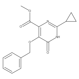 Methyl 5-(benzyloxy)-2-cyclopropyl-6-oxo-1,6-dihydropyrimidine-4-carboxylate Structure