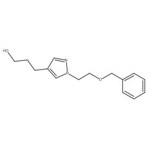 3-{1-[2-(benzyloxy)ethyl]-1H-pyrazol-4-yl}propan-1-ol Structure