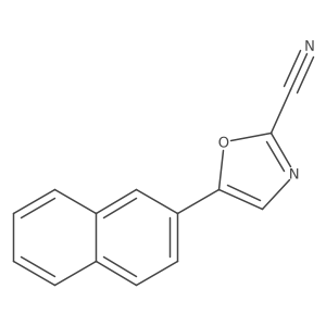 5-(Naphthalen-2-yl)oxazole-2-carbonitrile Structure