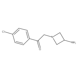 2-(3-Aminoazetidin-1-yl)-1-(4-chlorophenyl)ethan-1-one结构式