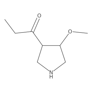 1-(4-Methoxypyrrolidin-3-yl)propan-1-one Structure