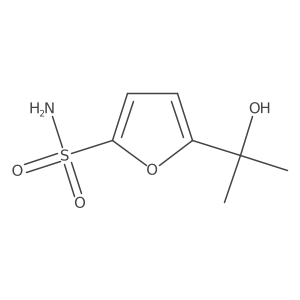 5-(1-Hydroxy-1-methylethyl)-2-furansulfonamide Structure