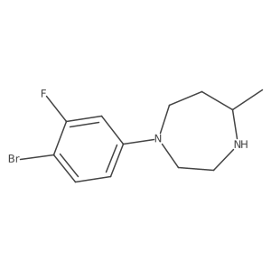 1-(4-Bromo-3-fluorophenyl)-5-methyl-1,4-diazepane Structure