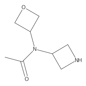 N-(azetidin-3-yl)-N-(oxetan-3-yl)acetamide结构式