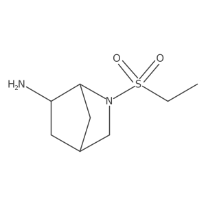 2-(Ethanesulfonyl)-2-azabicyclo[2.2.1]heptan-6-amine结构式