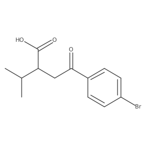 4-(4-Bromophenyl)-4-oxo-2-(propan-2-yl)butanoic acid Structure