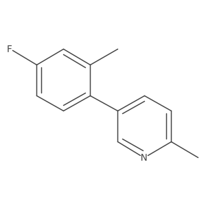 5-(4-Fluoro-2-methylphenyl)-2-methylpyridine结构式