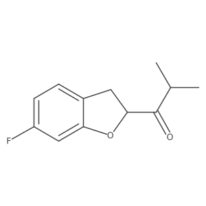 1-(6-Fluoro-2,3-dihydro-1-benzofuran-2-yl)-2-methylpropan-1-one Structure