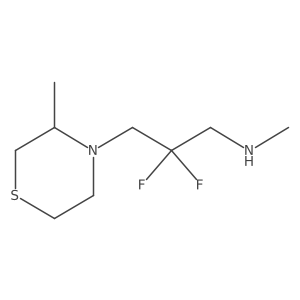 [2,2-Difluoro-3-(3-methylthiomorpholin-4-yl)propyl](methyl)amine Structure