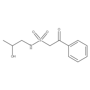 N-(2-hydroxypropyl)-2-oxo-2-phenylethane-1-sulfonamide Structure