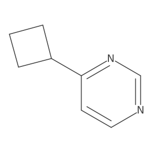 4-Cyclobutylpyrimidine结构式