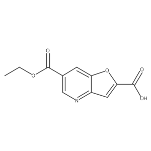6-(Ethoxycarbonyl)furo[3,2-b]pyridine-2-carboxylic acid结构式
