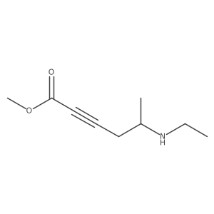 Methyl 5-(ethylamino)hex-2-ynoate Structure