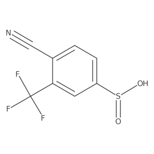 4-Cyano-3-(trifluoromethyl)benzenesulfinic acid Structure