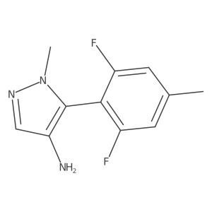 5-(2,6-difluoro-4-methylphenyl)-1-methyl-1H-pyrazol-4-amine Structure
