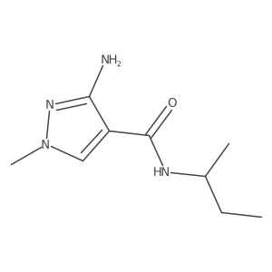 3-amino-N-(butan-2-yl)-1-methyl-1H-pyrazole-4-carboxamide Structure