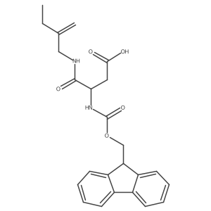 3-({[(9H-fluoren-9-yl)methoxy]carbonyl}amino)-3-[(2-methylidenebutyl)carbamoyl]propanoic acid结构式