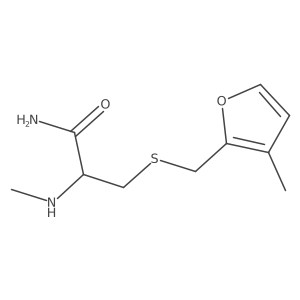 2-(Methylamino)-3-{[(3-methylfuran-2-yl)methyl]sulfanyl}propanamide Structure