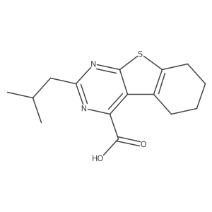 5-(2-Methylpropyl)-8-thia-4,6-diazatricyclo[7.4.0.0,2,7]trideca-1(9),2,4,6-tetraene-3-carboxylic acid结构式