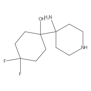1-(4-Aminopiperidin-4-yl)-4,4-difluorocyclohexan-1-ol结构式