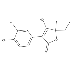 3-(3,4-Dichlorophenyl)-5-ethyl-4-hydroxy-5-methyl-2,5-dihydrofuran-2-one结构式
