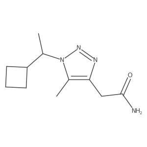 2-[1-(1-cyclobutylethyl)-5-methyl-1H-1,2,3-triazol-4-yl]acetamide Structure