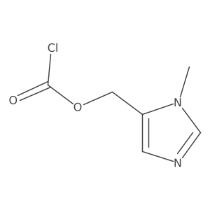 (1-methyl-1H-imidazol-5-yl)methyl chloroformate Structure