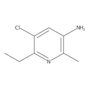 5-Chloro-6-ethyl-2-methylpyridin-3-amine结构式