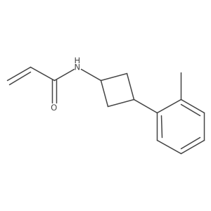 N-[(1r,3r)-3-(2-methylphenyl)cyclobutyl]prop-2-enamide Structure