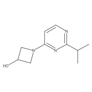 1-(2-Isopropylpyrimidin-4-yl)azetidin-3-ol结构式
