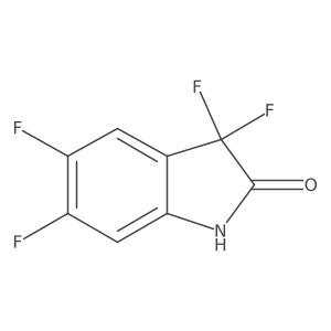 3,3,5,6-Tetrafluoroindolin-2-one结构式