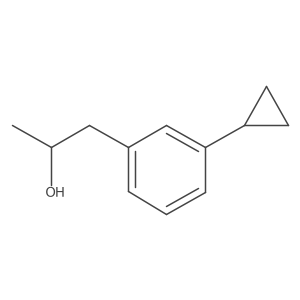 (2R)-1-(3-cyclopropylphenyl)propan-2-ol结构式