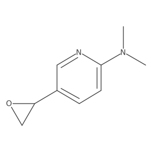 N,N-dimethyl-5-[(2S)-oxiran-2-yl]pyridin-2-amine结构式