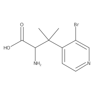 2-Amino-3-(3-bromopyridin-4-yl)-3-methylbutanoic acid Structure