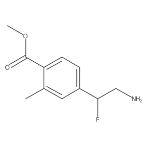 Methyl 4-(2-amino-1-fluoroethyl)-2-methylbenzoate Structure