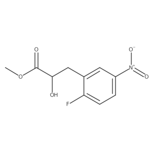 Methyl 3-(2-fluoro-5-nitrophenyl)-2-hydroxypropanoate Structure