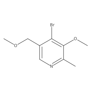 4-Bromo-3-methoxy-5-(methoxymethyl)-2-methylpyridine Structure