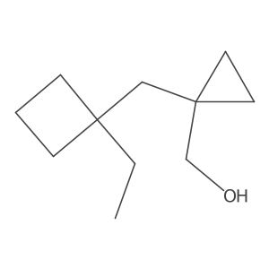 {1-[(1-Ethylcyclobutyl)methyl]cyclopropyl}methanol结构式